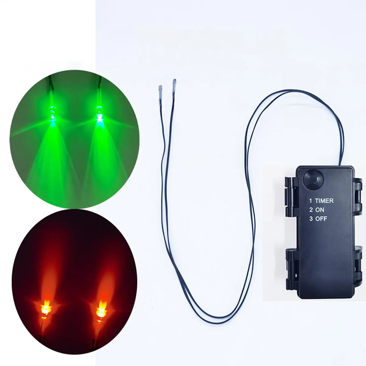 Glowing LED Eyes for Halloween Decor - Auto Timer Light Up Props for Skulls, Pumpkins, Tombstones Indoor Outdoor Spooky Decor
