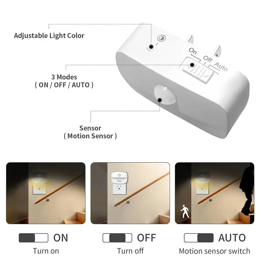 Motion Sensor Plug-In Night Light