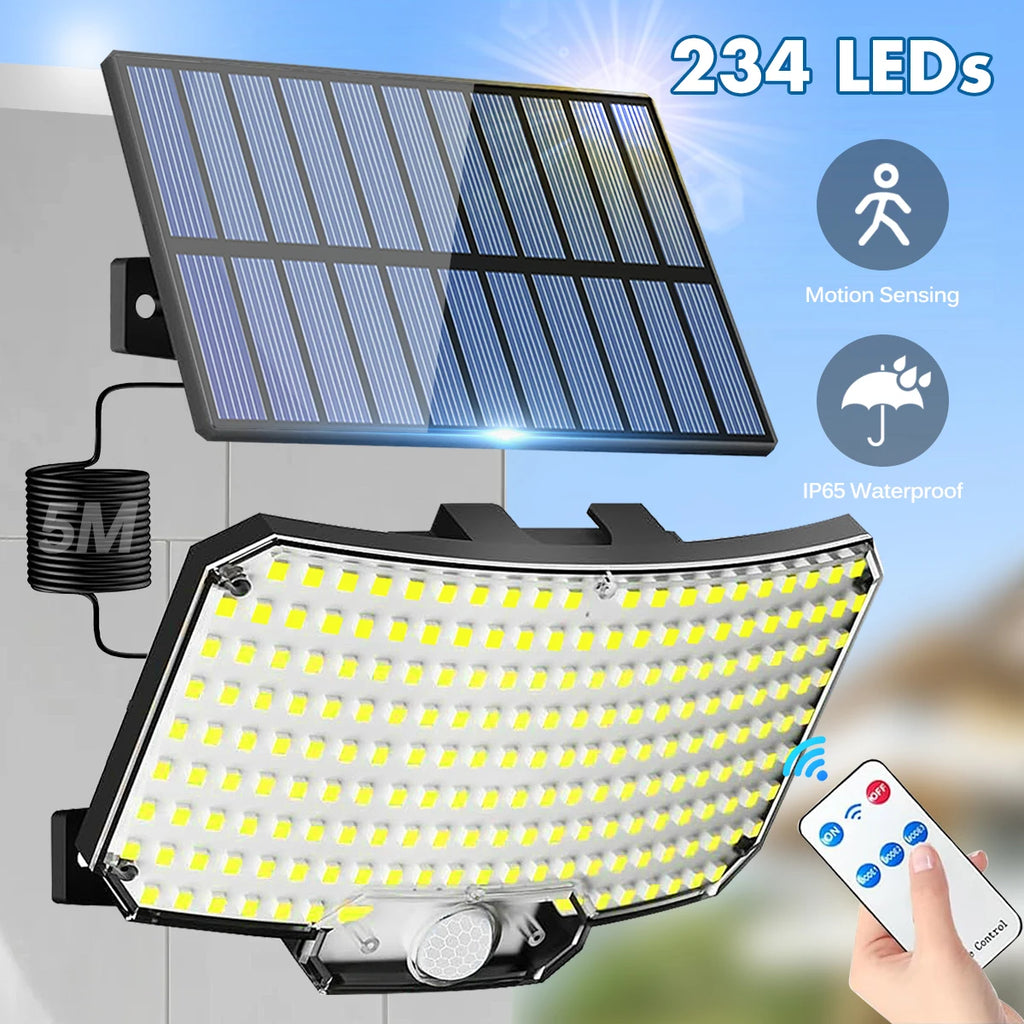 Solar Flood Light with Remote