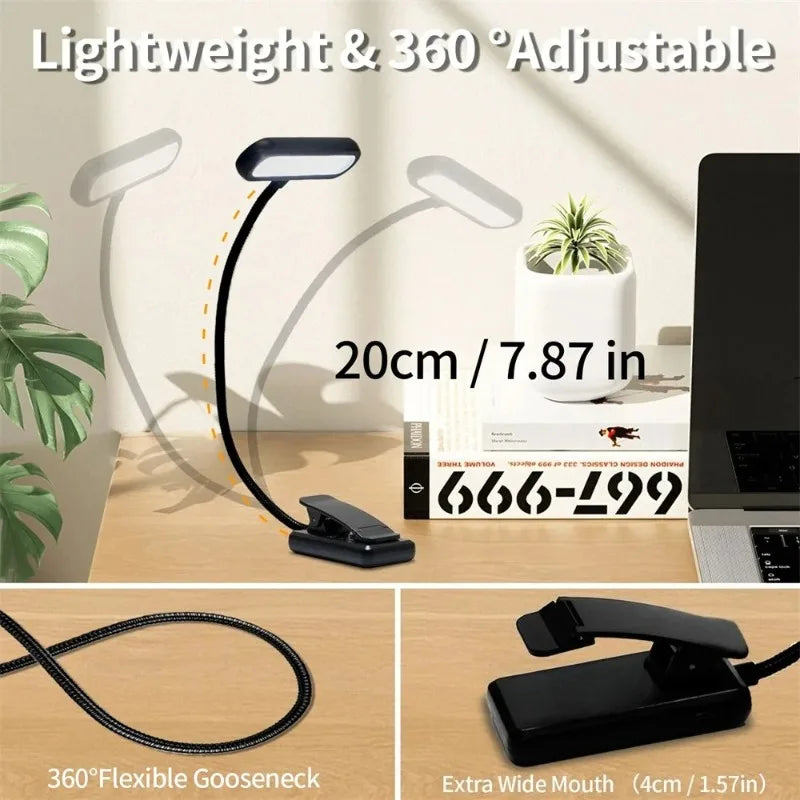 Rechargeable Clip-On Book Light