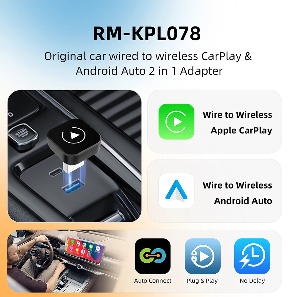 Wireless CarPlay & Android Auto Adapter
